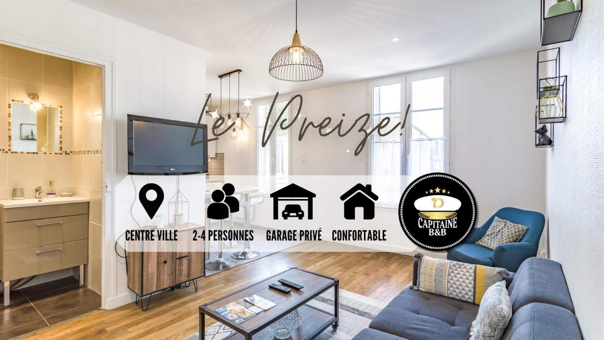 Appartement "Le Preize" - Centre Ville - Garage Prive Troyes Exterior foto